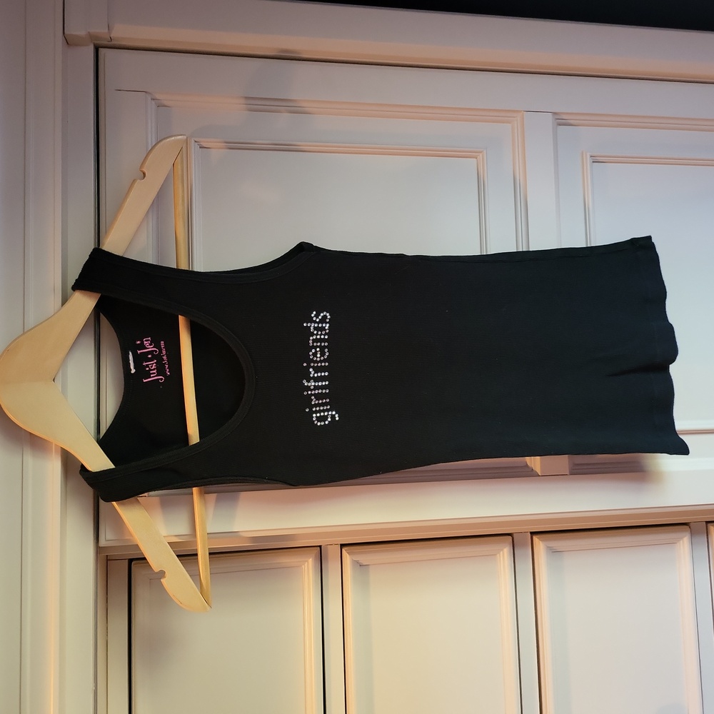 Just Jen Black Tank Top Size XS